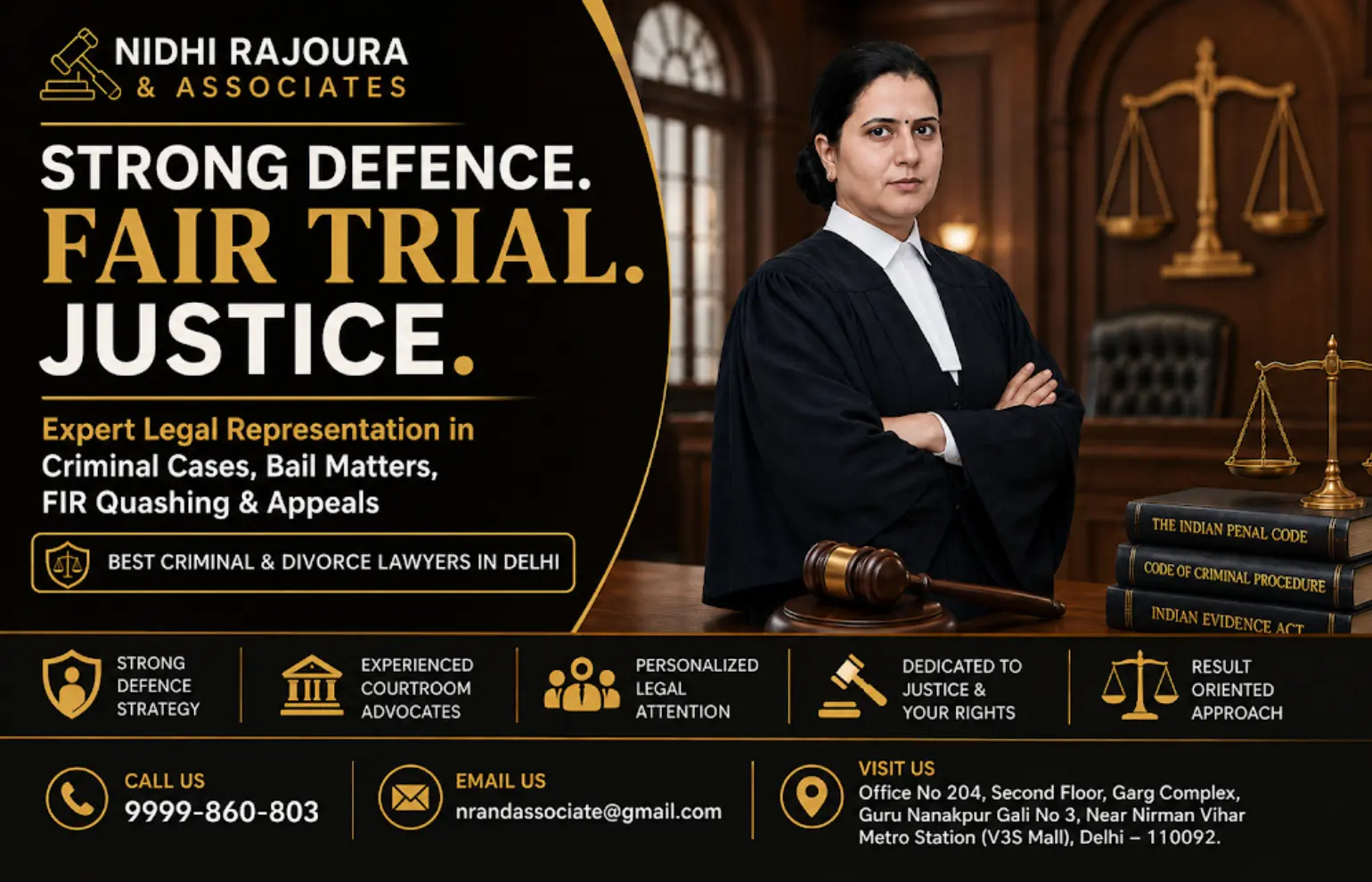 Best Criminal Advocate in Delhi | Best Advocate Delhi High Court for Bail, FIR Quashing & Criminal Defense
