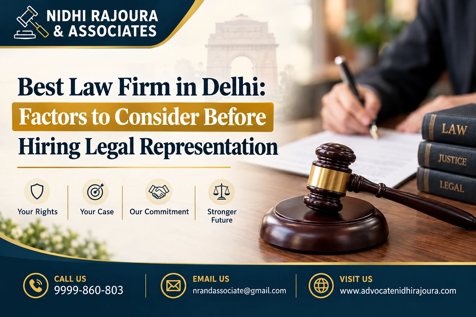 Best Law Firm in Delhi: Factors to Consider Before Hiring Legal Representation