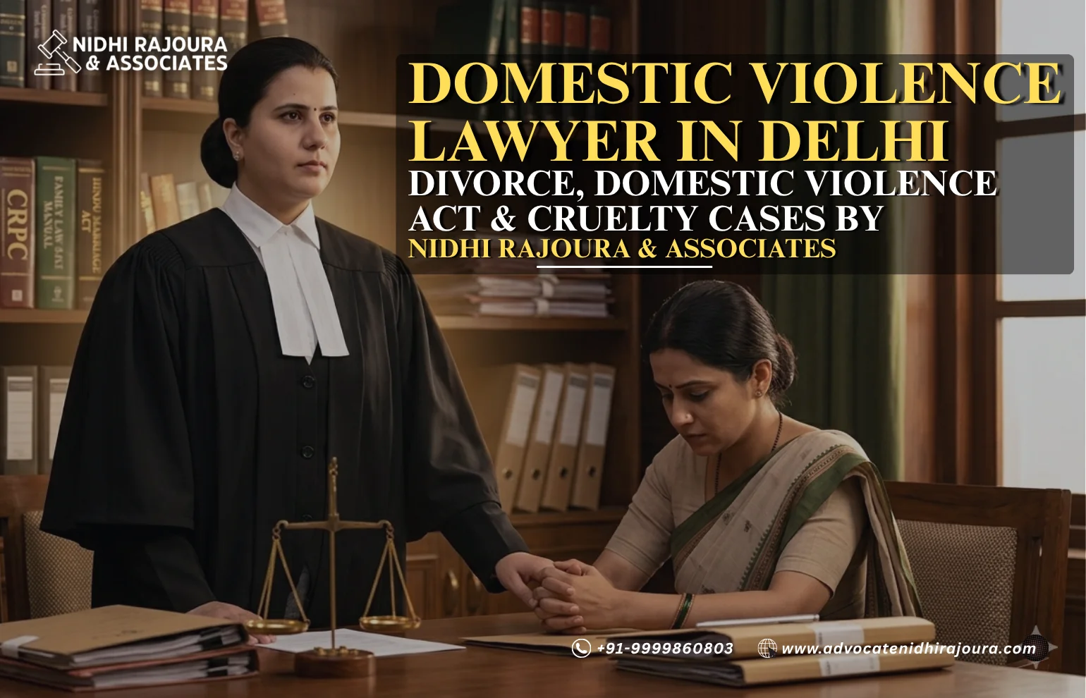 Domestic Violence Lawyer in Delhi – Divorce, Domestic Violence Act & Cruelty Cases by Nidhi Rajoura & Associates