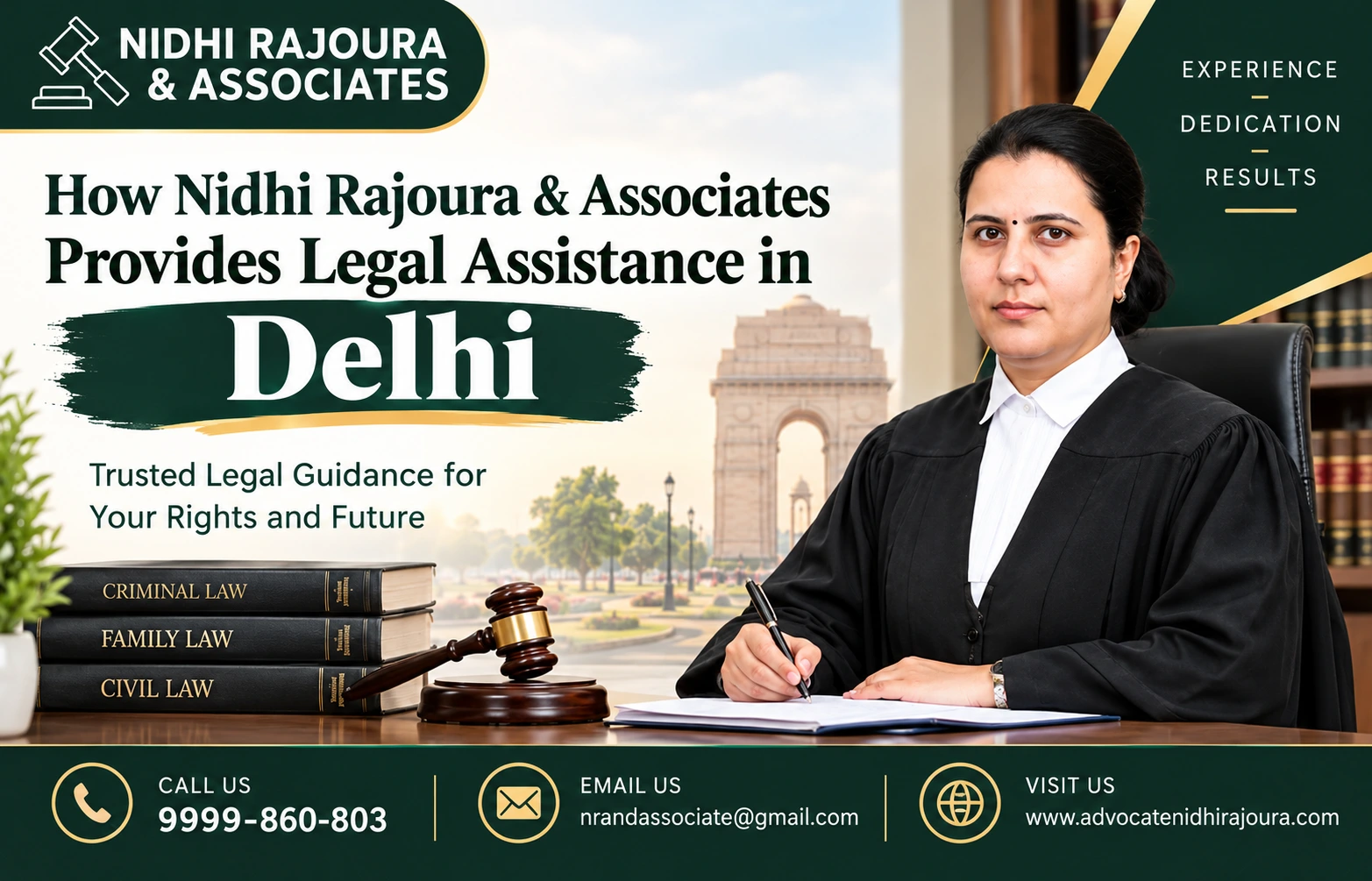 How Nidhi Rajoura & Associates Provides Legal Assistance in Delhi
