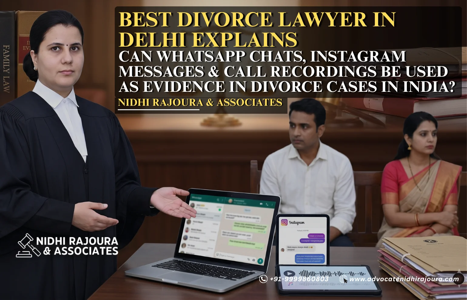 Can WhatsApp Chats, Instagram Messages & Call Recordings Be Used as Evidence in Divorce Cases in India?